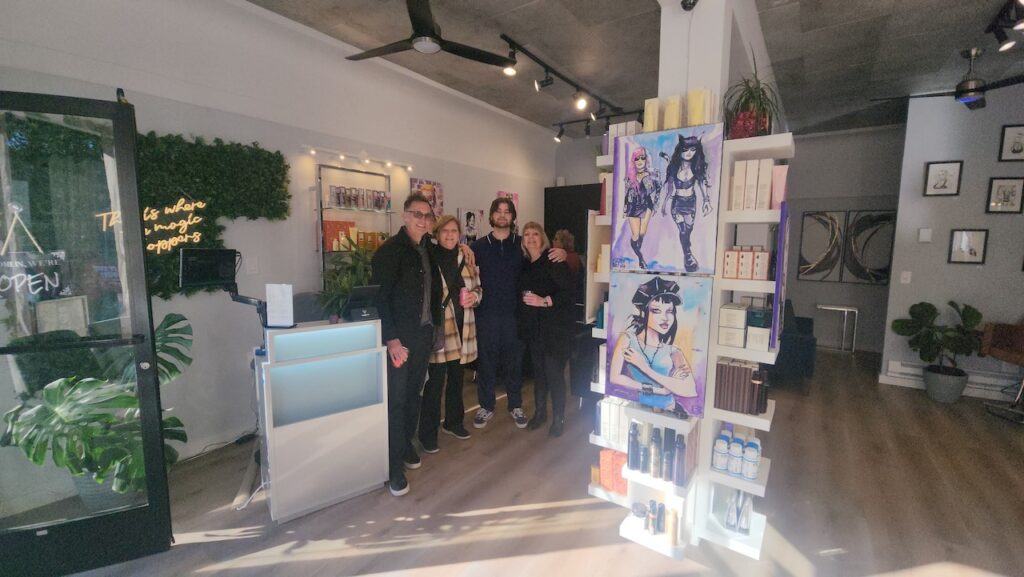 Art show at Tressworks Salon