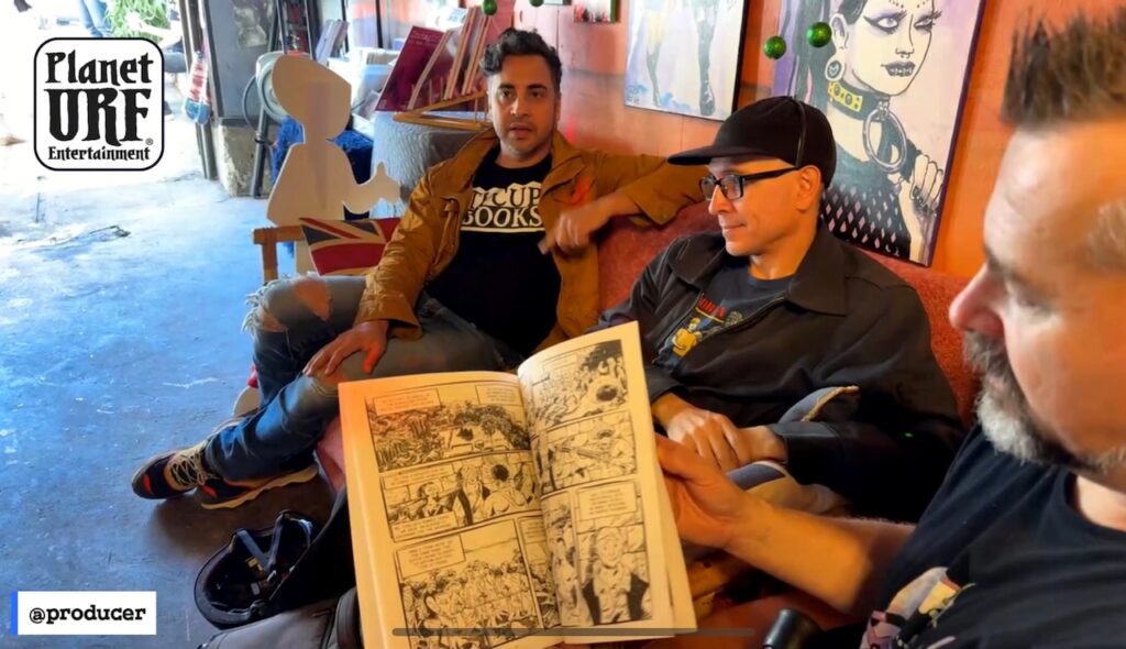 Alex from Tucupi Books and Kirt Birdick the Urfspace Open Studios