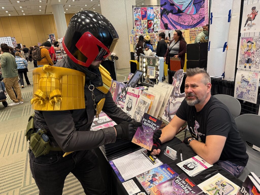 Busted by Judge Dredd at Fan Expo