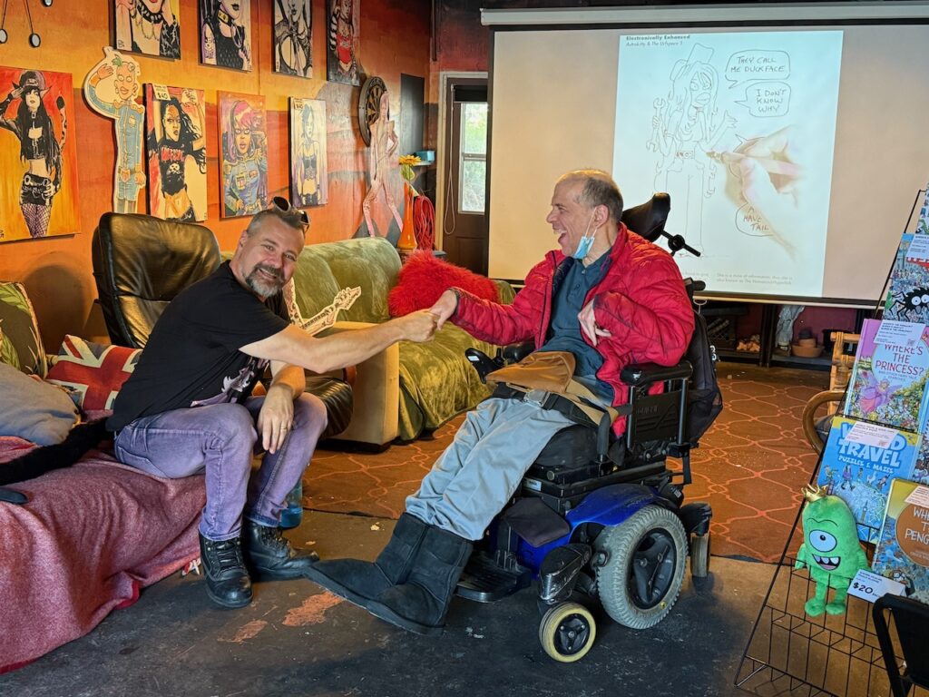 The Star and the Space Princess author Rob McCarthy at Urfspace Open Studios