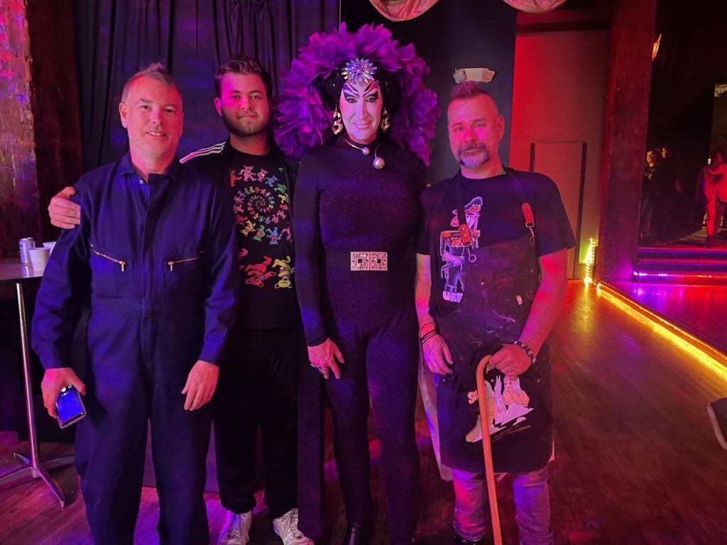 With Sister Roma at Art Battle SF