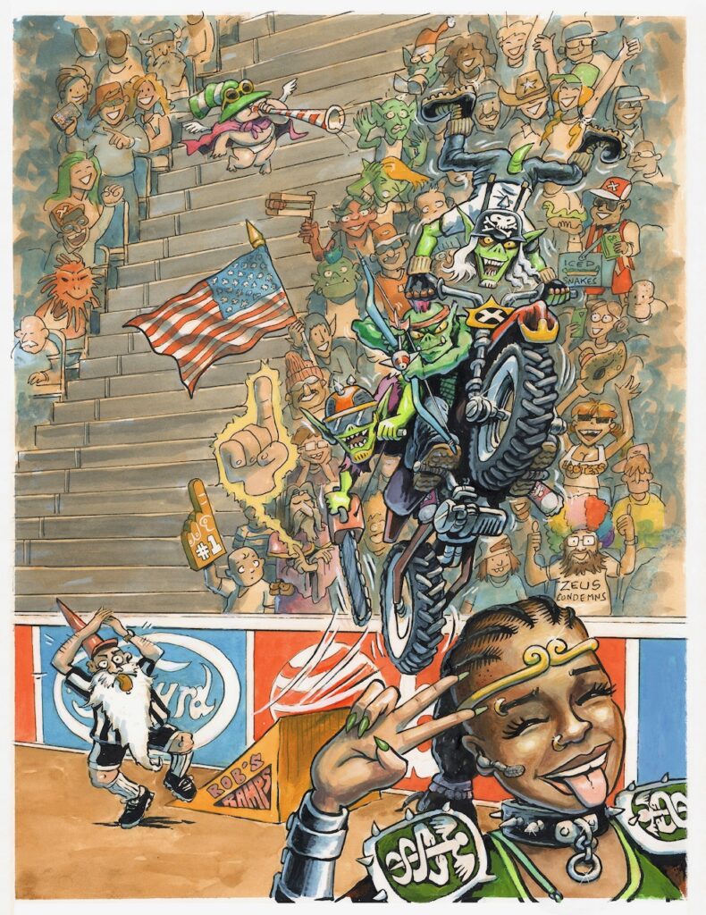 XCrawl Classic rulebook, back cover art