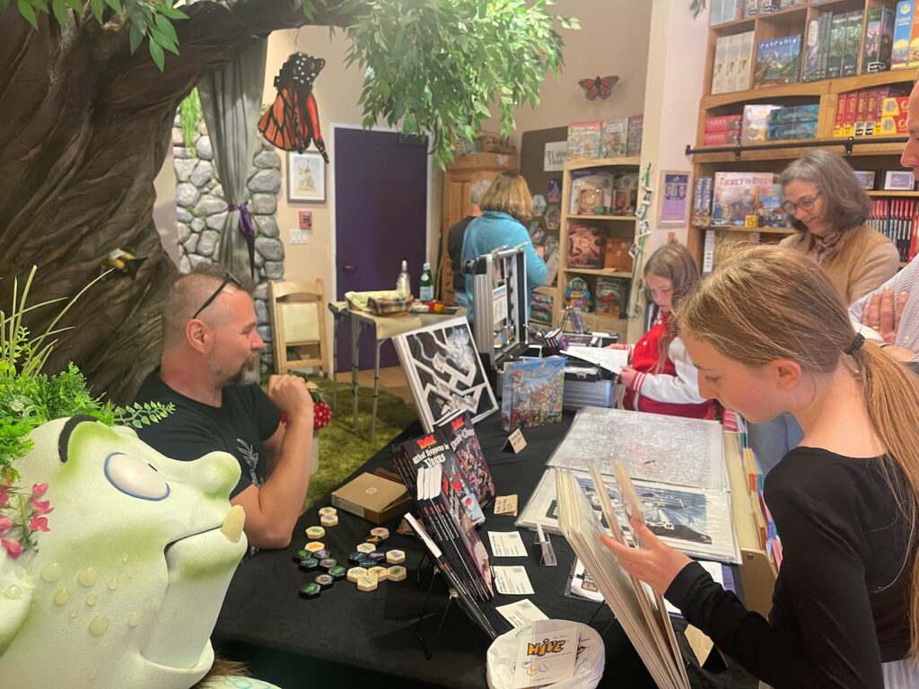 Art show and book signing at Woander Store in Mill Valley