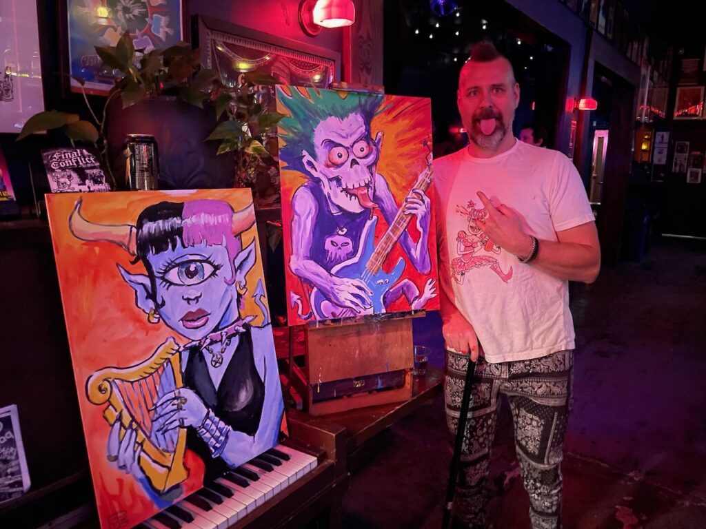 Live painting at the Ivy Room for Bang the Bay