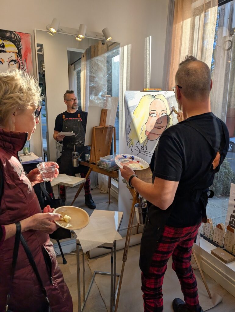 Livepainting at Tressworks Salon
