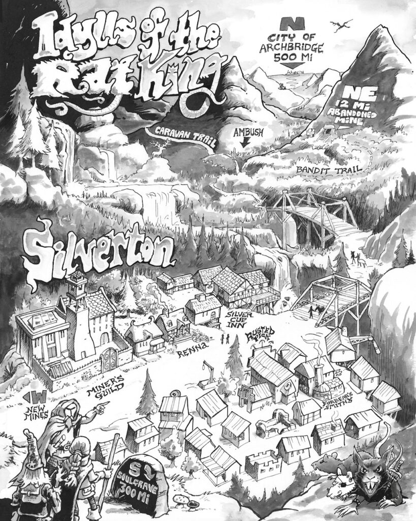 Idylls of the Rat King location map for Goodman Games