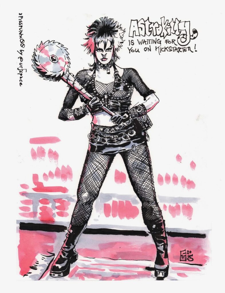 PissPunx - Astrokitty Kickstarter Livestream drawing